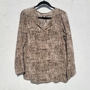 J Jill Pullover V-Neck Blouse